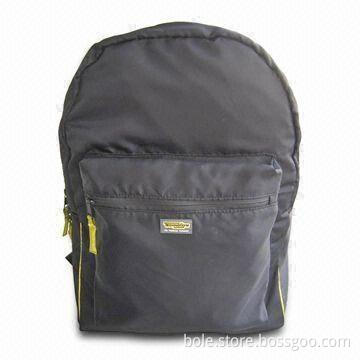School Backpack, Made of 230D Real Nylon Material, Waterproof, with Puffy Zip Puller, Lightweight